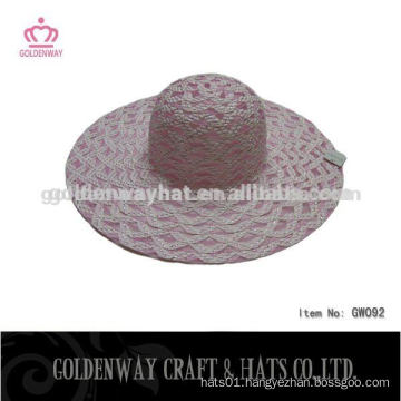 Wholesale Paper ladies top hat sun visor hat